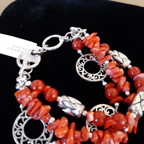 1/2 Price Marked Vintage Premeir Designs Bracelet Firecraker 1980's - Picture 4 of 16